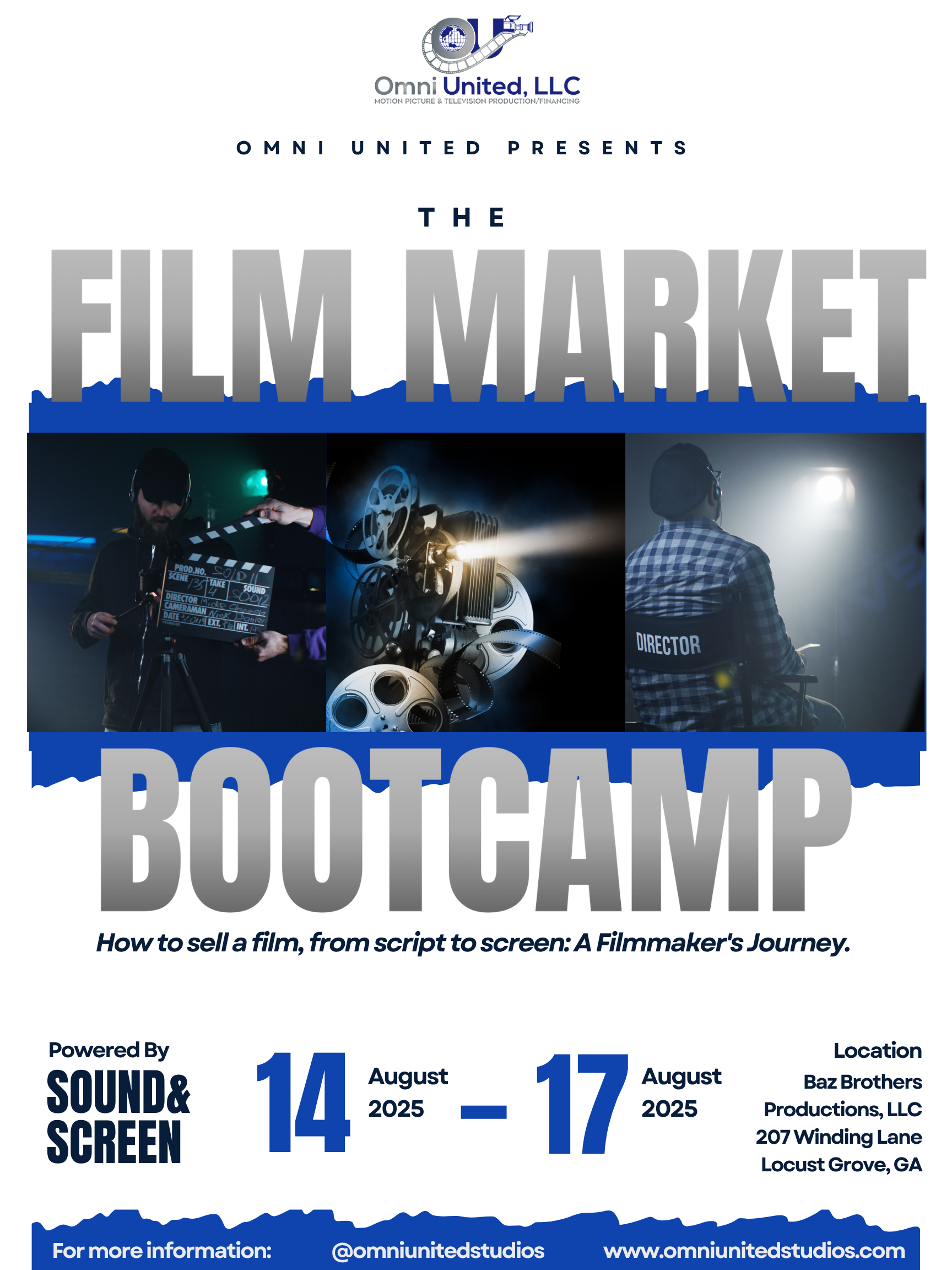 Omni United presents the Film Market Bootcamp August 14 - 17